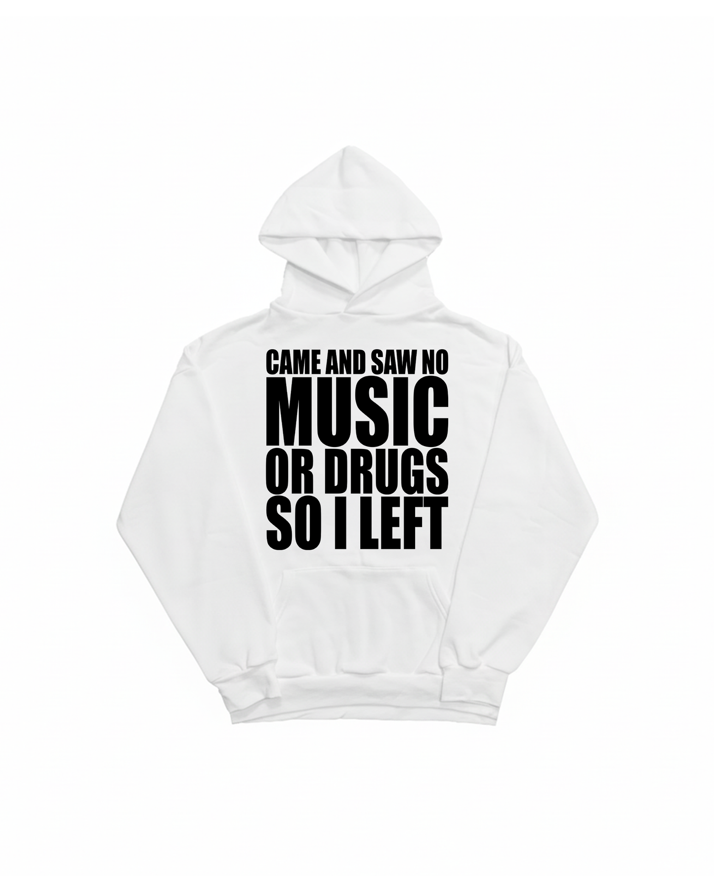 SO I LEFT WHITE HOODIE
