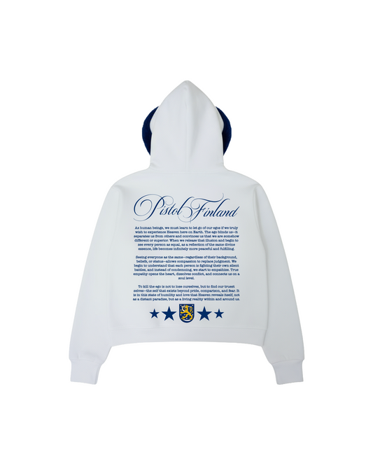 PISTOL FINLAND FUR WHITE HOODIE